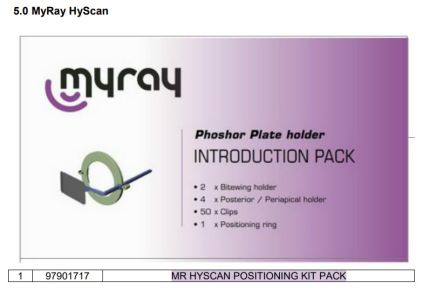 MyRay Phosphor Plate Holder