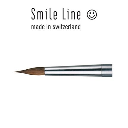 Smile Line Kolinsky brush tip #8 Stainless steel connection
